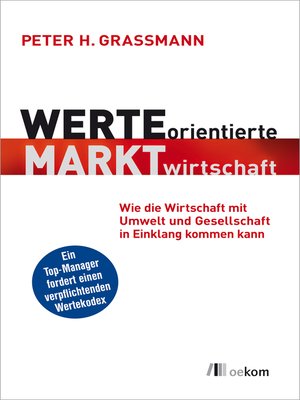 cover image of Werteorientierte Marktwirtschaft